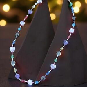 💎 NWT Designer Swarovski Crystal & Gemstone Necklace | Sterling Silver Clasp